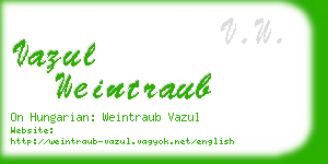 vazul weintraub business card